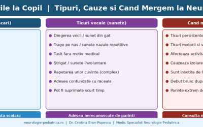Ticurile la copil. Ce sunt, de ce apar si cand mergem la neurolog?